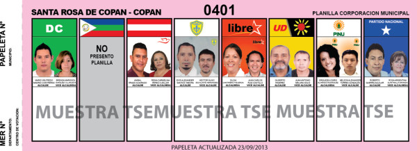Papeletas alcaldías