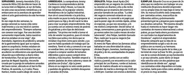 Sampedranos conquistan con emprendimientos tradicionales