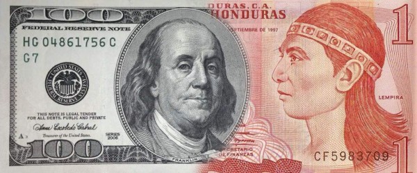 La devaluación mantiene su ritmo en Honduras