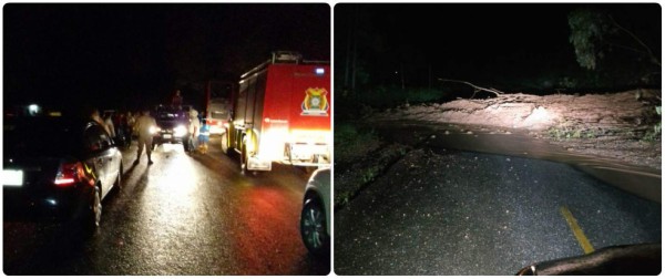 Cerrado el tránsito vehicular por deslizamientos en Copán