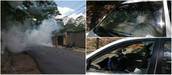 Desalojan con gas lacrimógeno a protestantes en El Hatillo