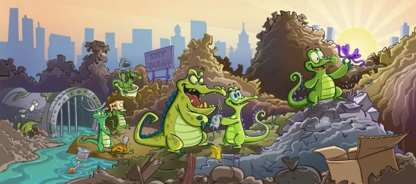 Diviértete con Swampy en ¿Dónde está mi agua?