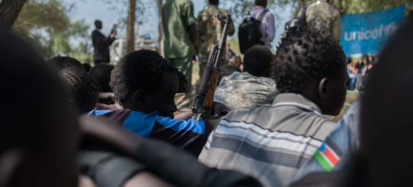 Unicef ayuda a la desmovilización de 128 niños soldado en Sudán del Sur