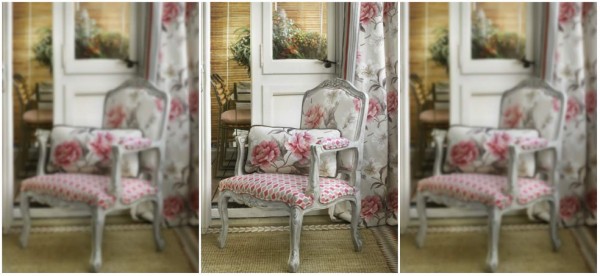 Muebles con detalles florares