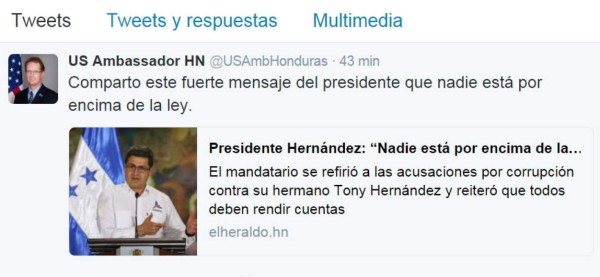 JOH: Nadie va a tener privilegios en este Gobierno, ni mis propios familiares