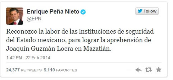 Presidente de México confirma captura de 'El Chapo' Guzmán