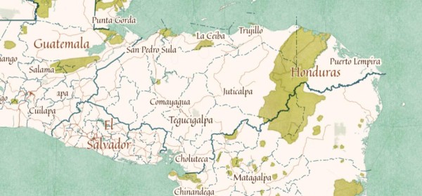 Así ha cambiado el mapa de Honduras a lo largo de su historia