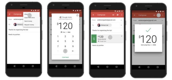 Gmail ya permite envío de dinero por celular