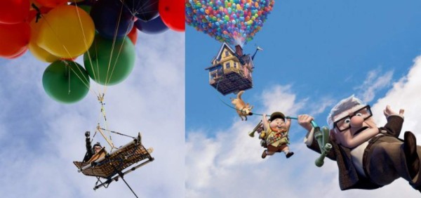 Joven imita escena de 'Up'