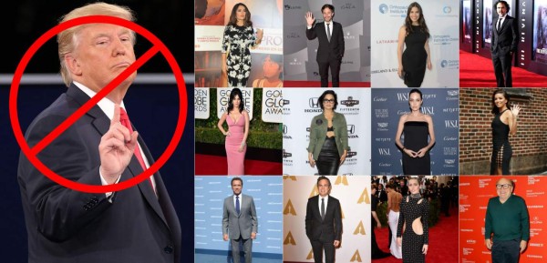Hollywood en contra de Donald Trump