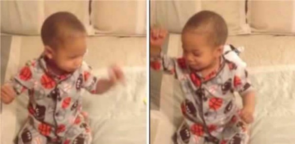 Video: Despiertan a bebé al ritmo de Bruno Mars