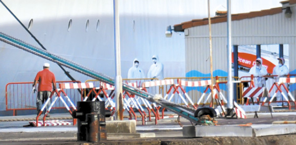 Los aislados del 'crucero de la gripe”