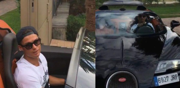 Cristiano Ronaldo presumió su nuevo auto-regalo