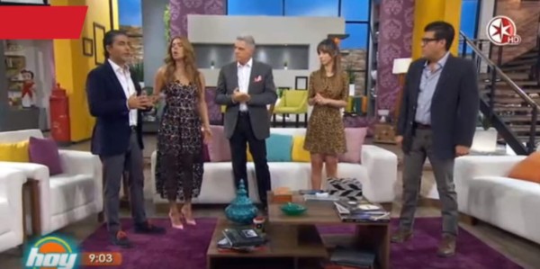 Andrea Legarreta se desmaya durante el programa 'Hoy'