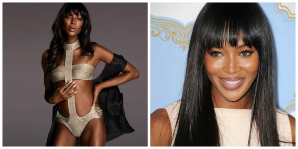 Naomi Campbell en silla de rueda