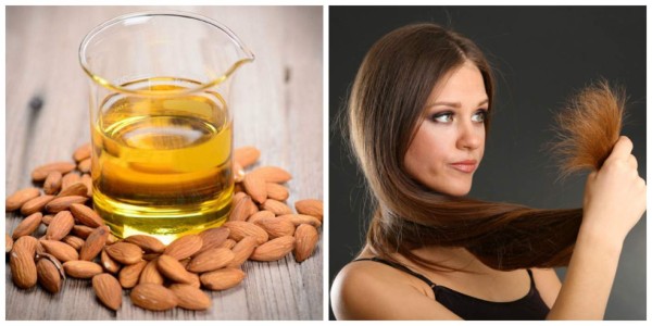 Aceite de almendras para las puntas abiertas