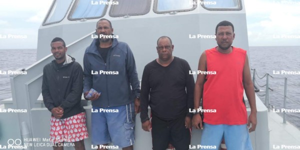 Capturan con cocaína a cuatro colombianos en caribe hondureño