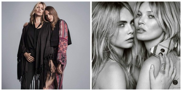 Cara Delevingne y Kate Moss juntas en campaña