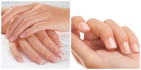 Agua y vinagre para blanquear las uñas