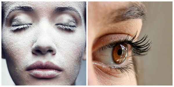 Polvos para unas pestañas largas