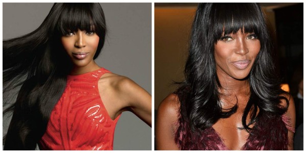 Naomi Campbell en campaña de lencería