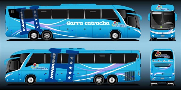 Así es el bus de lujo que usará Honduras para la eliminatoria