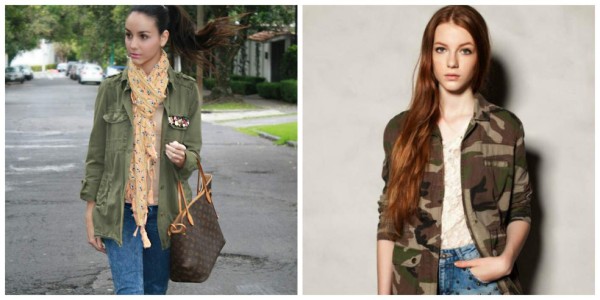 Combina tus chamarra militares