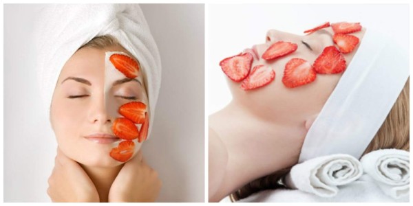 Fresa y huevo para el acné