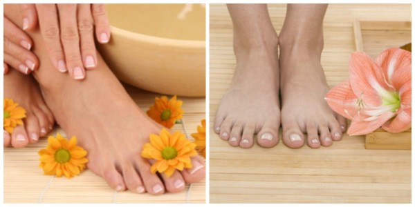 Pies exfoliados naturalmente