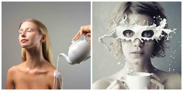 Leche para las manchas rojas en la piel