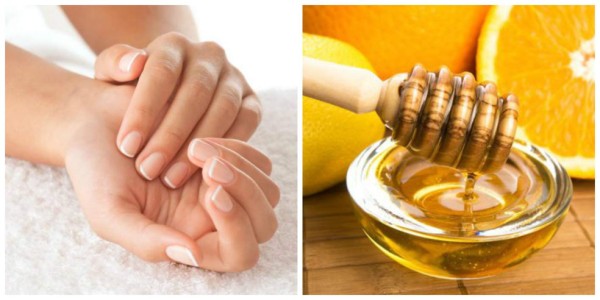 Miel para las manos resecas