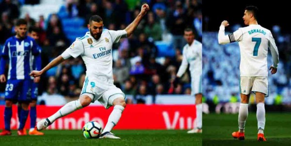 Cristiano Ronaldo le cedió un penal a Benzema ante Alavés