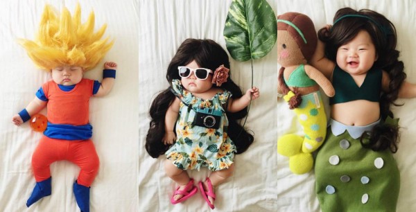 La bebé reina de los disfraces