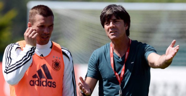 Podolski sobre Löw: 'Todos nos tocamos de vez en cuando'