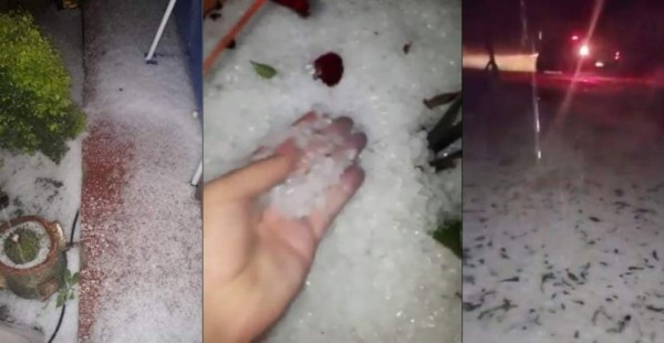 VIDEO: Impresionante lluvia de granizo cubre San Pedro de Tutule, Honduras