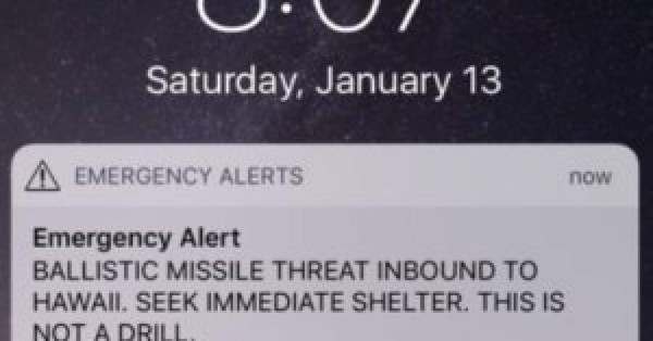 Falsa alerta de misil causa pánico en Hawái