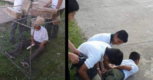 Compañeros golpean y encierran a niño mexicano