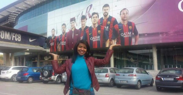 La hondureña que se da el lujo de estar en juegos del Barça