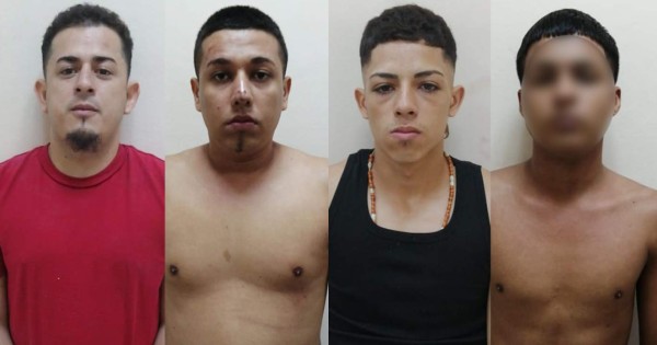 Cuatro supuestos integrantes de 'Los Tercereños' son capturados en San Pedro Sula