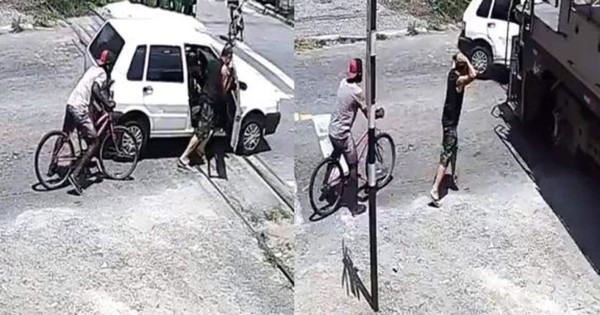 Video viral: un grupo de persona se salvan de morir arrollados por un tren