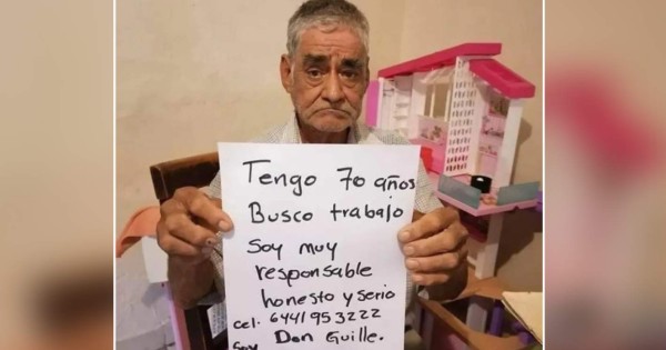 'Tengo 70 años y busco trabajo': Don Guillermo pide ayuda y enternece las redes