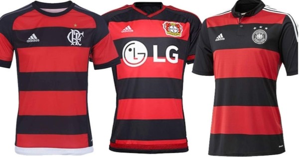 TOP: Los uniformes parecidos de equipos de fútbol