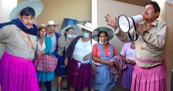 El castigo a un concejal al que se vistió de mujer causa rechazo en Bolivia