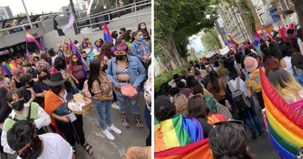 Mexicanas lesbianas y trans reclaman derechos en la primera 'Marcha Lencha'