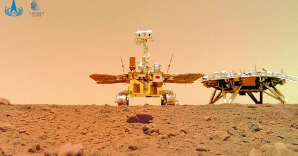 China publica varias imágenes en color de la superficie de Marte