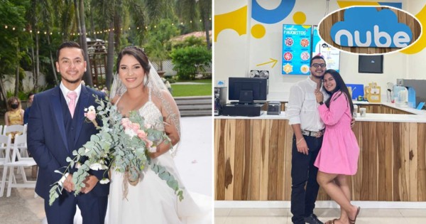 Pareja utilizó ahorros de luna de miel para abrir heladería en San Pedro Sula