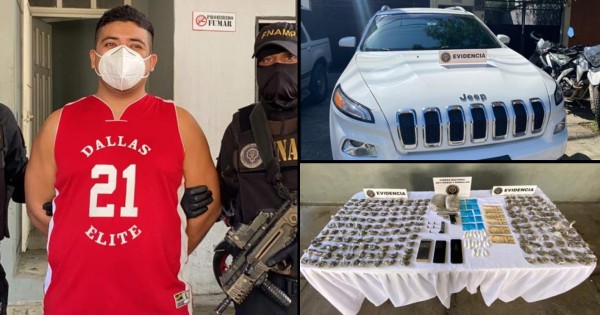 Con droga y carro de lujo capturan a 'El Coy' en San Pedro Sula