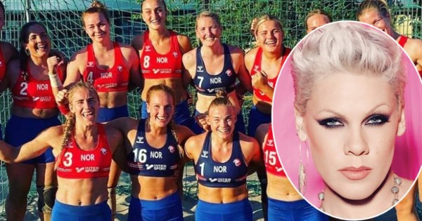 Pink se ofrece a pagar la multa de la selección Noruega por no usar bikini