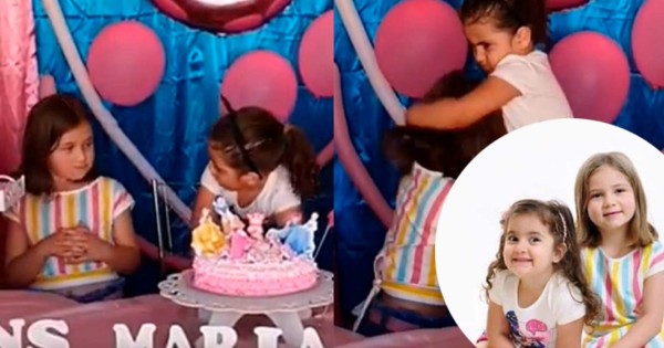 Revelan que niñas que pelean en fiesta de cumpleaños son hermanas