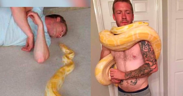 Horrible tragedia: joven inglés muere asfixiado por su propia pitón